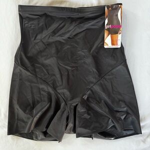NWT Shapewear Shorts, Black High-Waisted, Control-top, Size 2XL / XXL